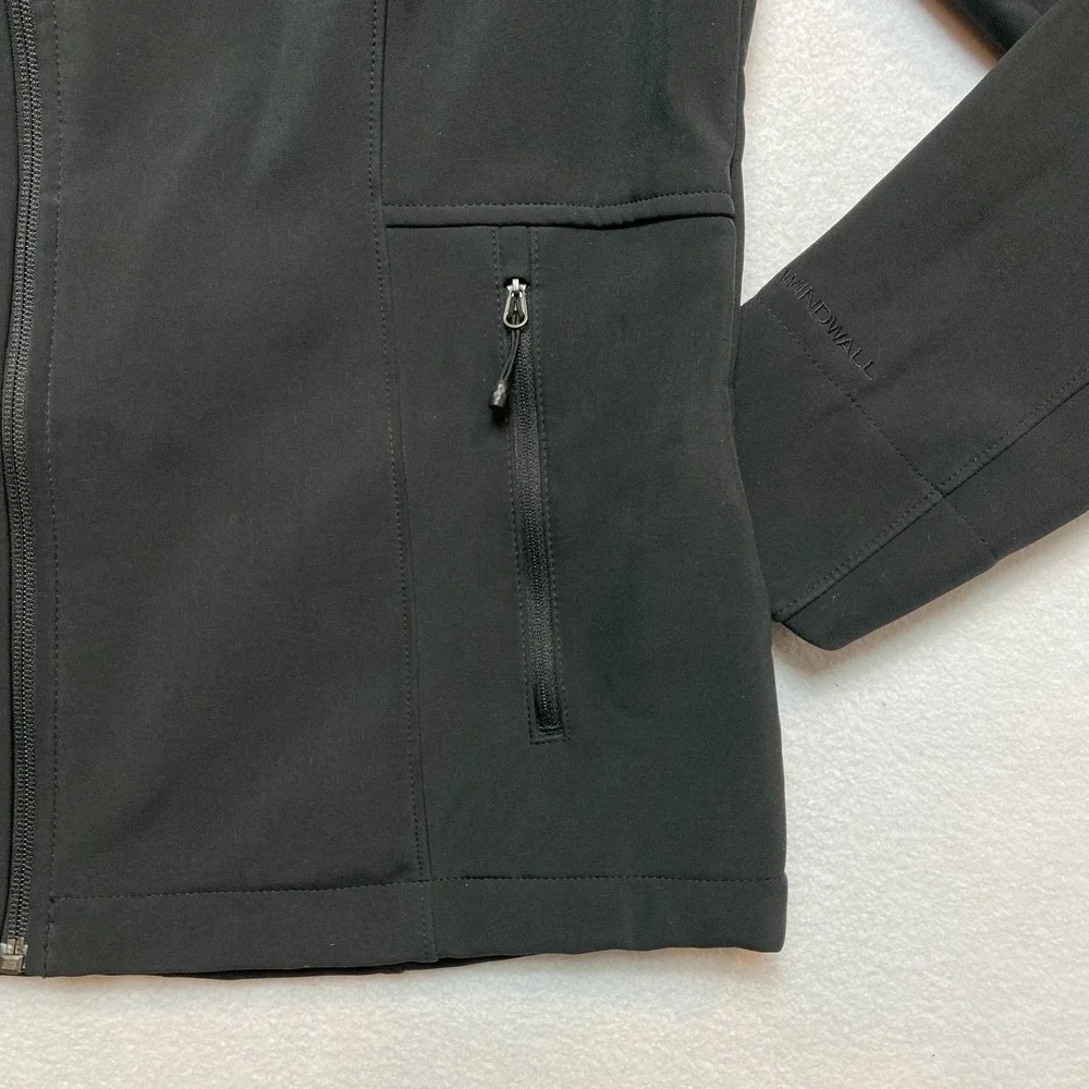 The North Face Windwall Jacket Womens Large Black Venture Full Zip Windbreaker